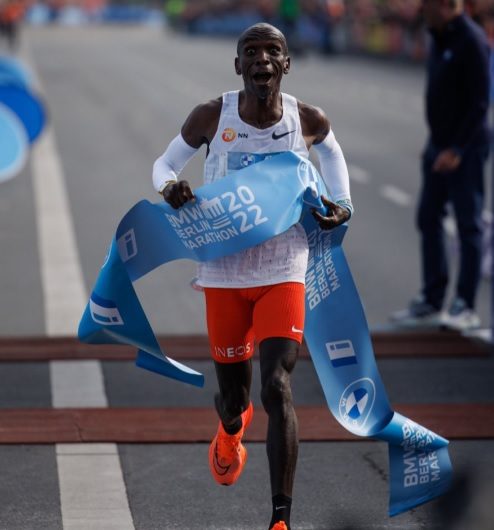 Kipchoge Eliud Winning Berlin Marathon 2022 NN Courtesy